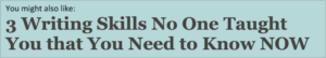 ad for business writing skills you need to know now
